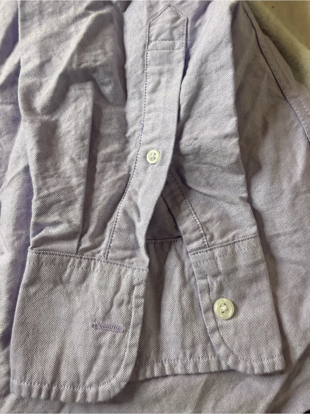 J. Crew Men's Light Lavender Button-Down Oxford Shirt